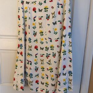 Ann Taylor Multicolor Nature Print A-Line Skirt